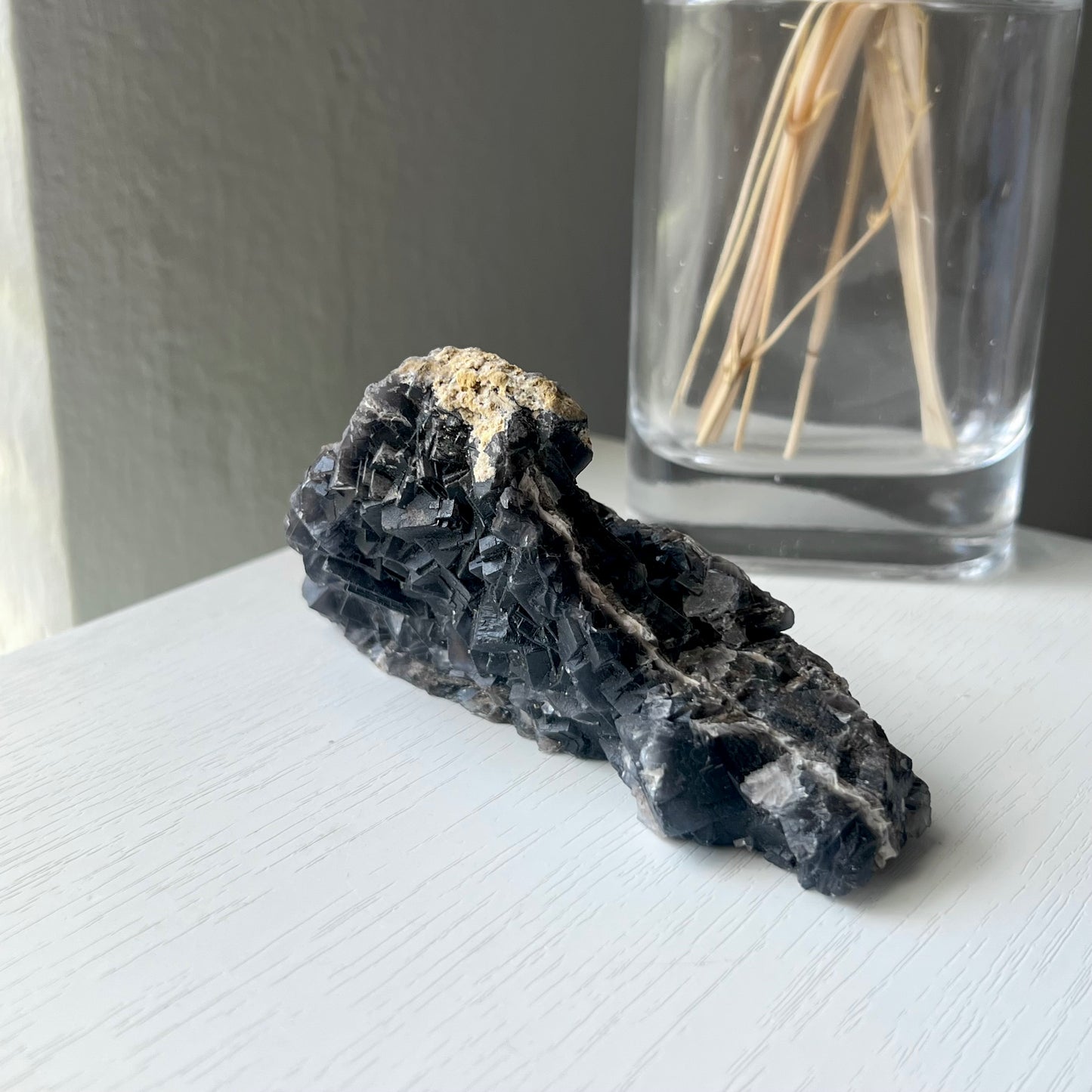 BLACK FLUORITE SPECIMEN