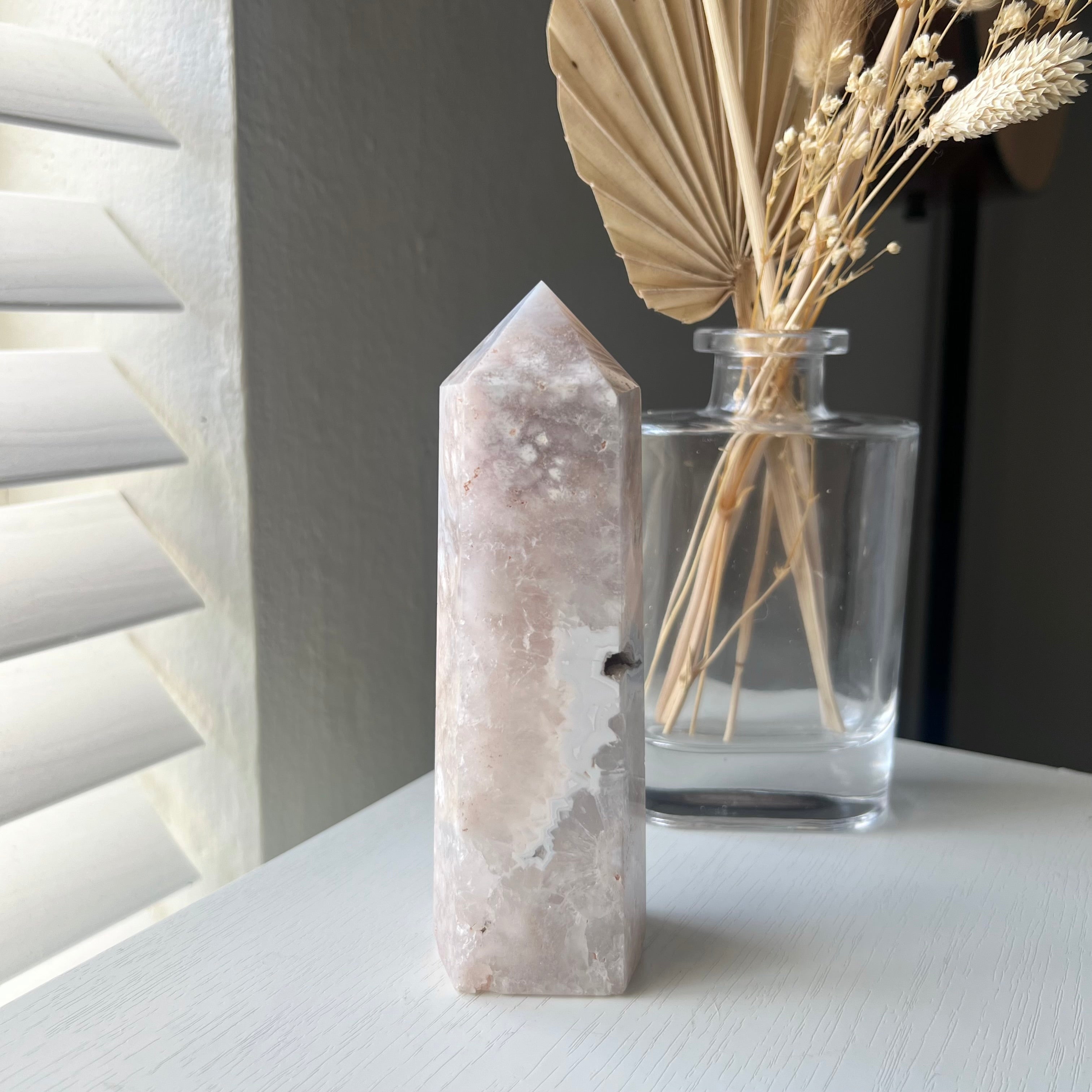 PINK AMETHYST FLOWER AGATE TOWER – Soul Serenity Collective