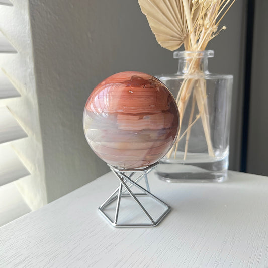 PINK OCEAN JASPER SPHERE