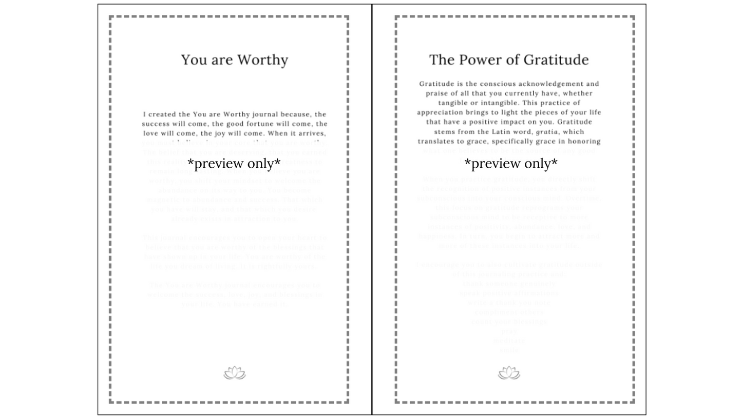 GRATITUDE GUIDE 90: FOR REMEMBERING YOU ARE WORTHY